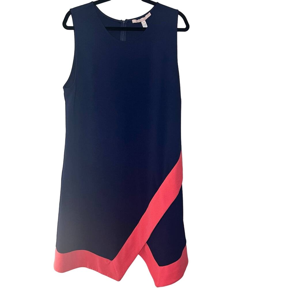 Anthropologie Hutch PLUS SIZE WOMENS SHIFT DRESS NAVY TEXTURED SIZE 0X